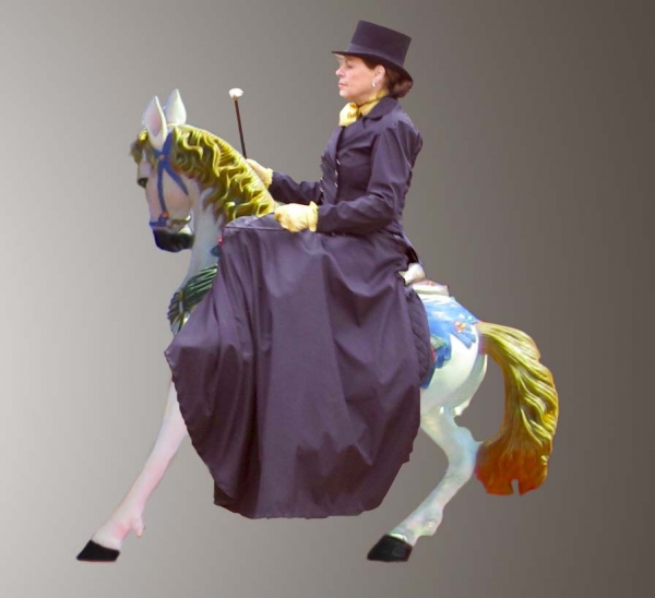 Creation of Lady style riding: Step 3